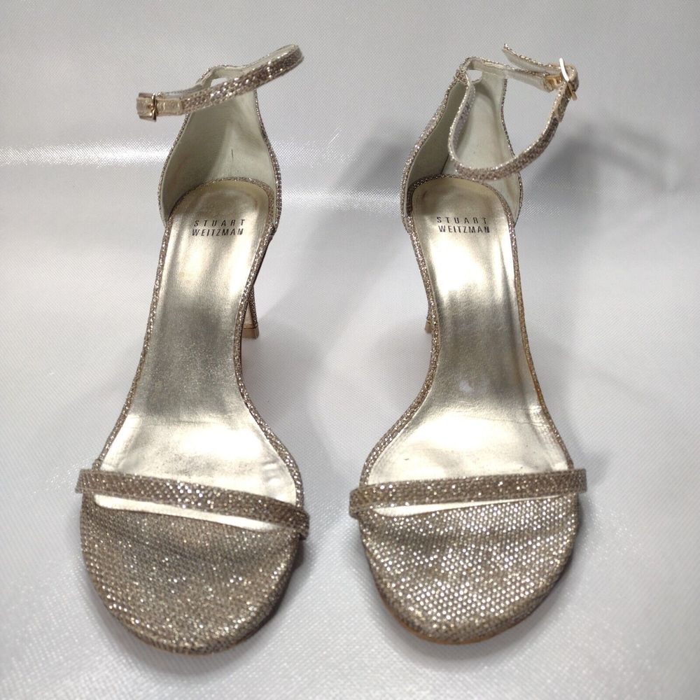 Stuart Weitzman Silver Heels - Picture 3 of 10